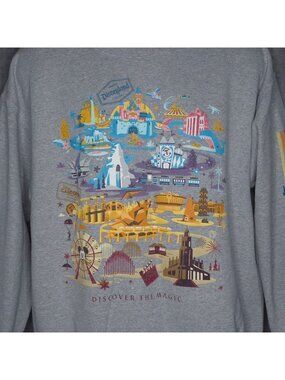 Disney Parks Discover The Magic Sweatshirt L Mickey Mouse Attractions Graphic